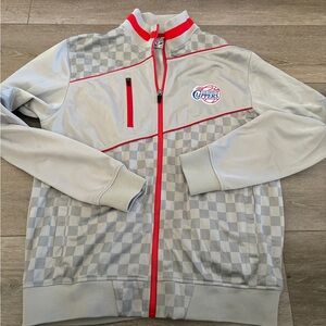 Vintage
Zipway LA Clippers NBA Checkered
Track Jacket - Gray/Red